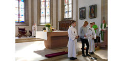 Die neuen Messdiener in St. Crescentius (Foto: Karl-Franz Thiede)